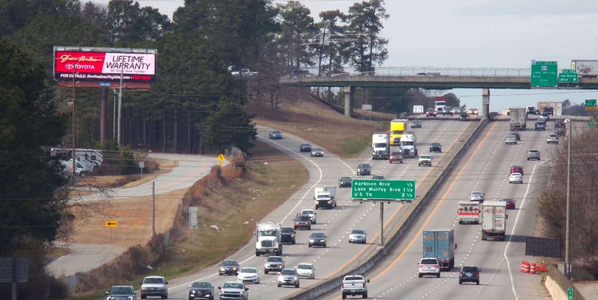 Cars on the Interstate