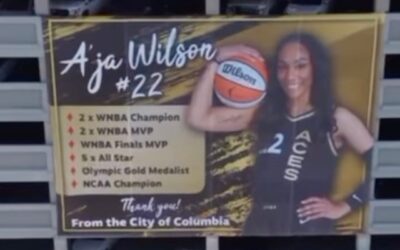 Honored to have partnered with the city of Columbia to celebrate A’ja Wilson.